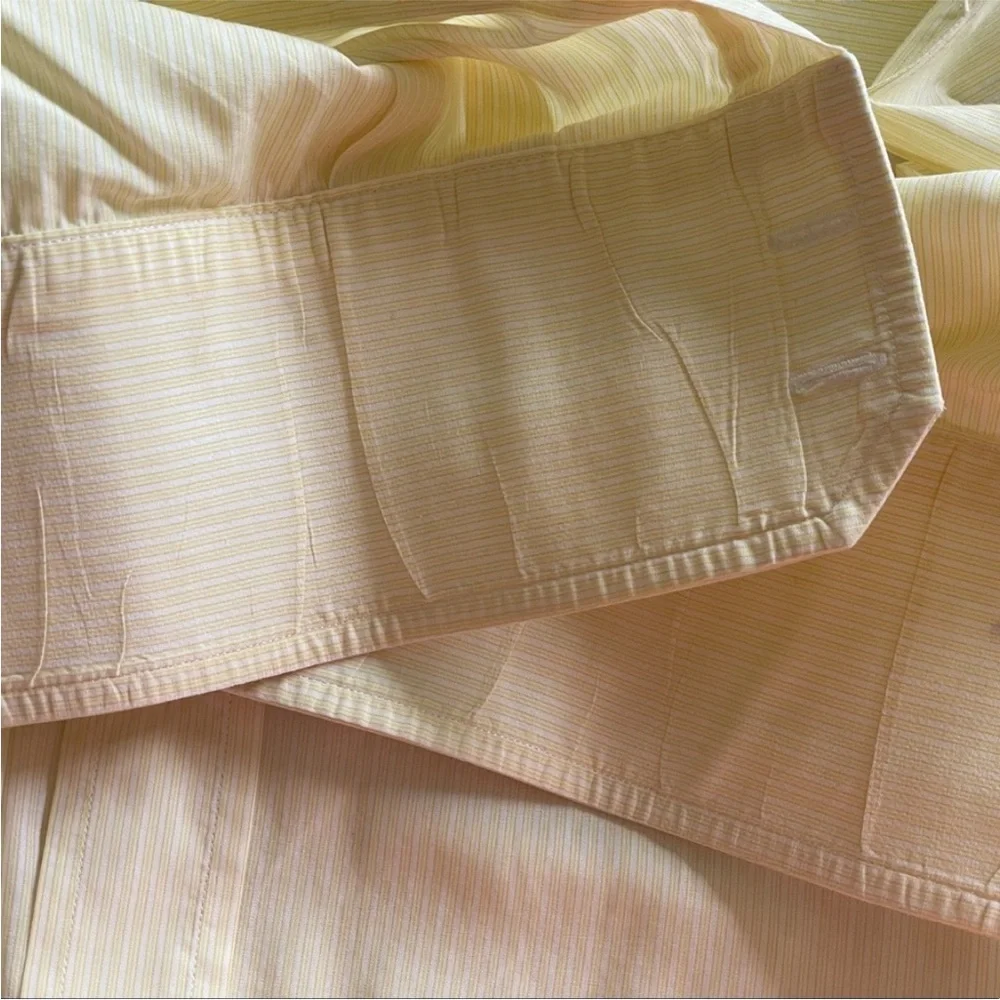 GUCCI Men's Yellow Cotton Dress Shirt Size 39 15.5 ITALY